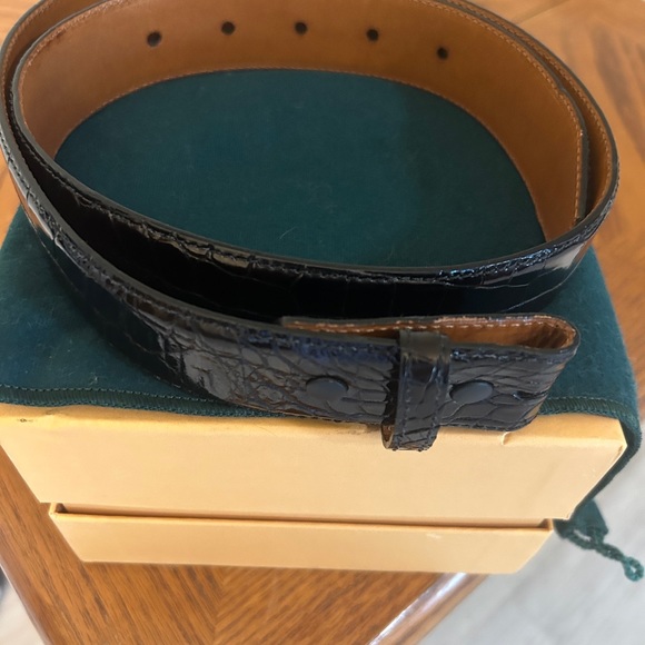 KIESELSTEIN- CORD VINTAGE BLACK GENIUNE ALLIGATOR AUTHENTIC - Picture 6 of 8